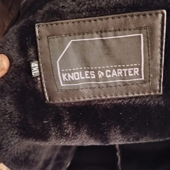 Men's Black Leather Jacket - Picture 5 of 12